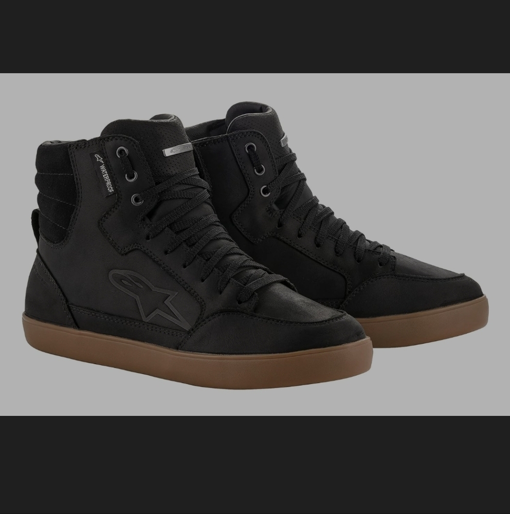 Alpinestars Men's Black Waterproof High-Top Riding Sneakers